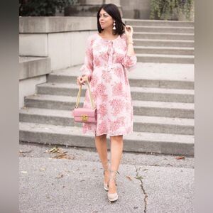 H&M Maternity MAMA PATTERNED DRESS Size Small Light pink/Floral